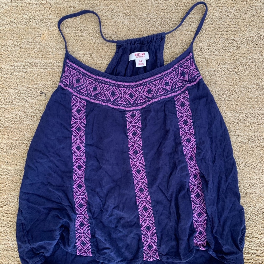Pink and purple top